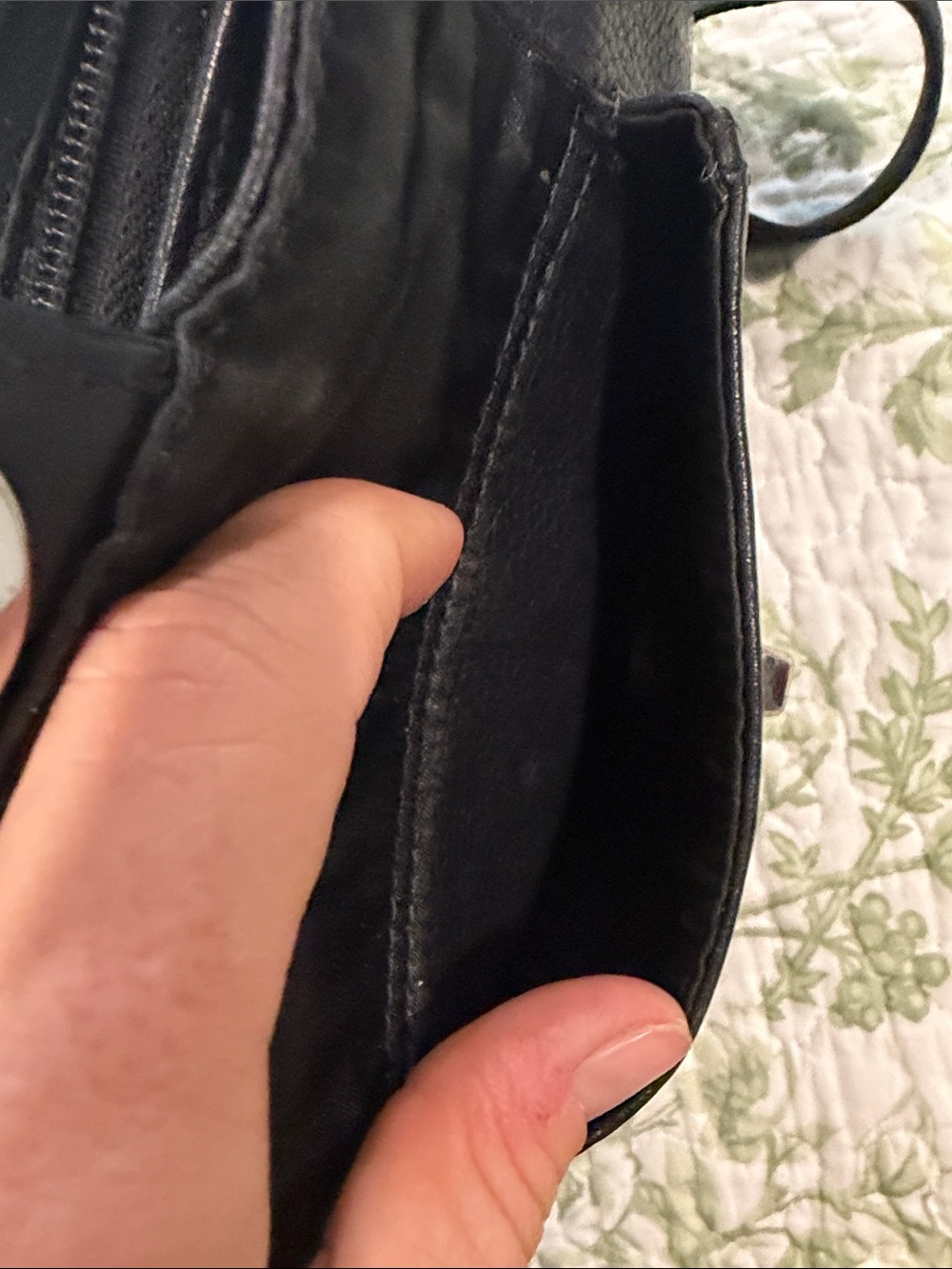 Coach Black Pebbled Leather Shoulder Crossbody - Picture 8 of 8